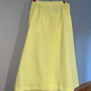 Vintage Yellow Pencil Skirt